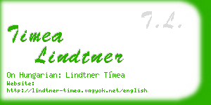 timea lindtner business card